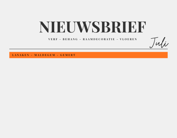 Newsletter Juli!